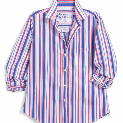Frank & Eileen BARRY Multicolor Stripe, Italian Cotton - Image 1