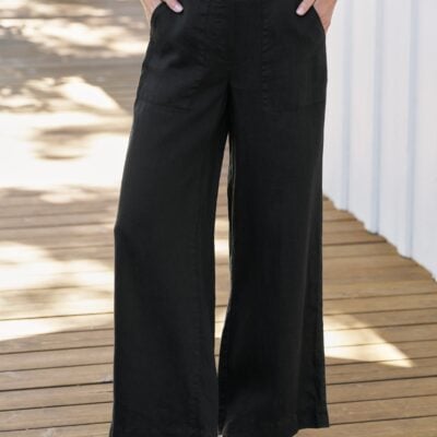 Frank & Eileen MADELINE Black, Washed Linen - Image 1