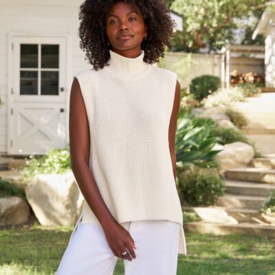 Frank & Eileen MONTECITO SHELL Ivory, Pure Italian Cotton - Image 1