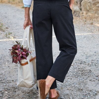 Frank & Eileen WESTPORT Washed Black, Italian Performance Twill - Image 2