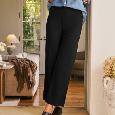 Frank & Eileen WESTPORT ILLUSION Black, Italian Dream™ Denim - Image 1
