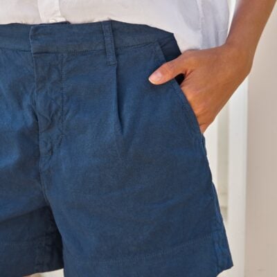 Frank & Eileen WATERFORD Summer Navy, Italian Performance Linen - Image 2