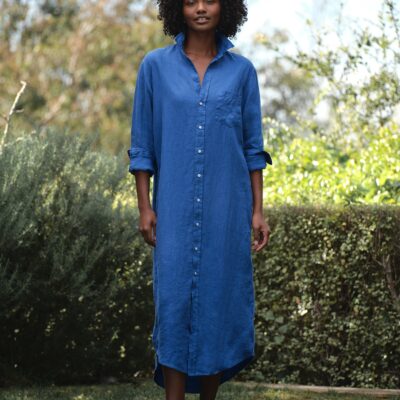 Frank & Eileen RORY Cabo Blue, Washed Linen - Image 1