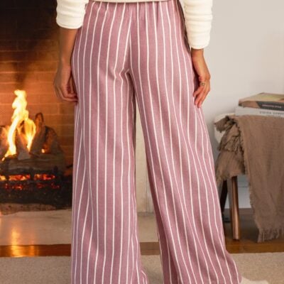 Frank & Eileen PIPER Wine Stripe, Italian Cashmere Touch - Image 2