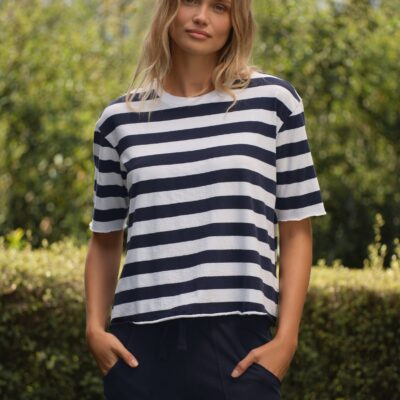 Frank & Eileen PERRY Nautical Stripe, Vintage Jersey - Image 1