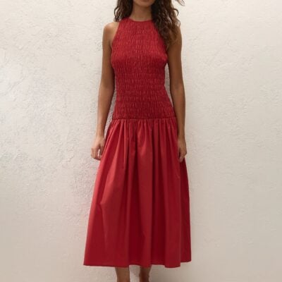 Faithfull The Brand Sanchia Midi Dress Chilli - Image 1