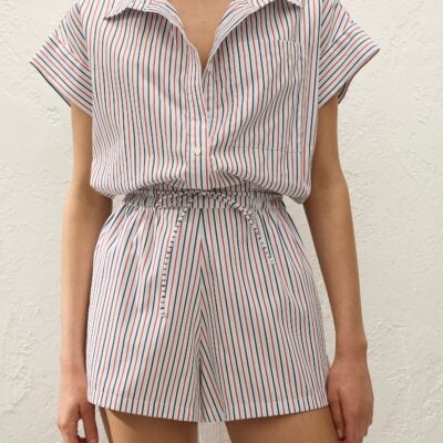 Faithfull The Brand Zion Playsuit Venezia Stripe - Image 2