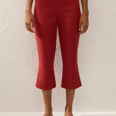 Faithfull The Brand Valeria Capri Pant Chilli - Image 2