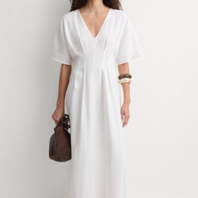 Faithfull The Brand The Kimono Dress White - Image 1