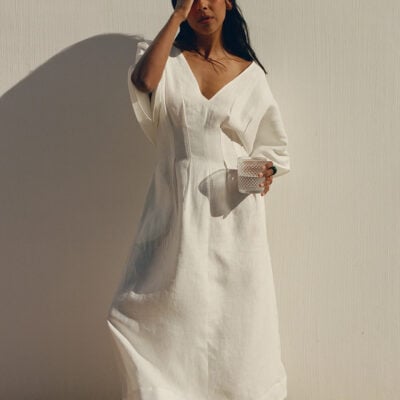 Faithfull The Brand The Kimono Dress White - Image 2