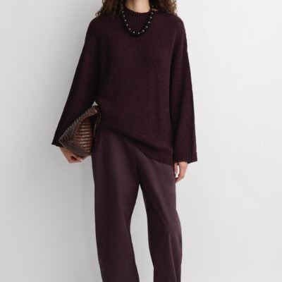 Faithfull The Brand The Fisherman Knit Jumper Prune - Image 1