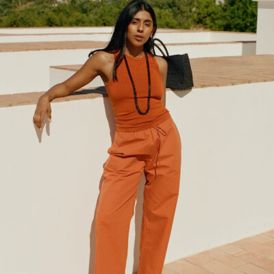 Faithfull The Brand The Cotton Pant Ginger - Image 2