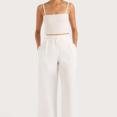 Faithfull The Brand Stevie Trouser White - Image 1