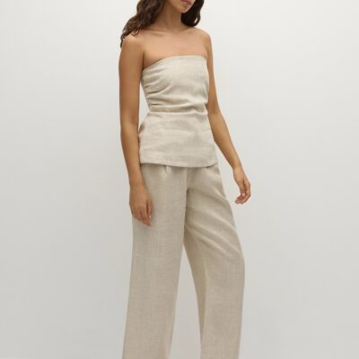 Faithfull The Brand Stevie Trouser Natural - Image 2