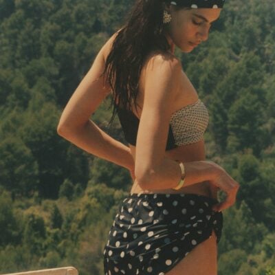 Hunza G UPF Short - Black polka-dot — Black polka dot - Image 1