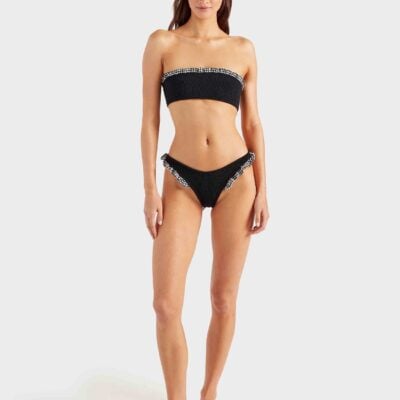 Hunza G Trudy Bikini - Black Gingham - Image 2