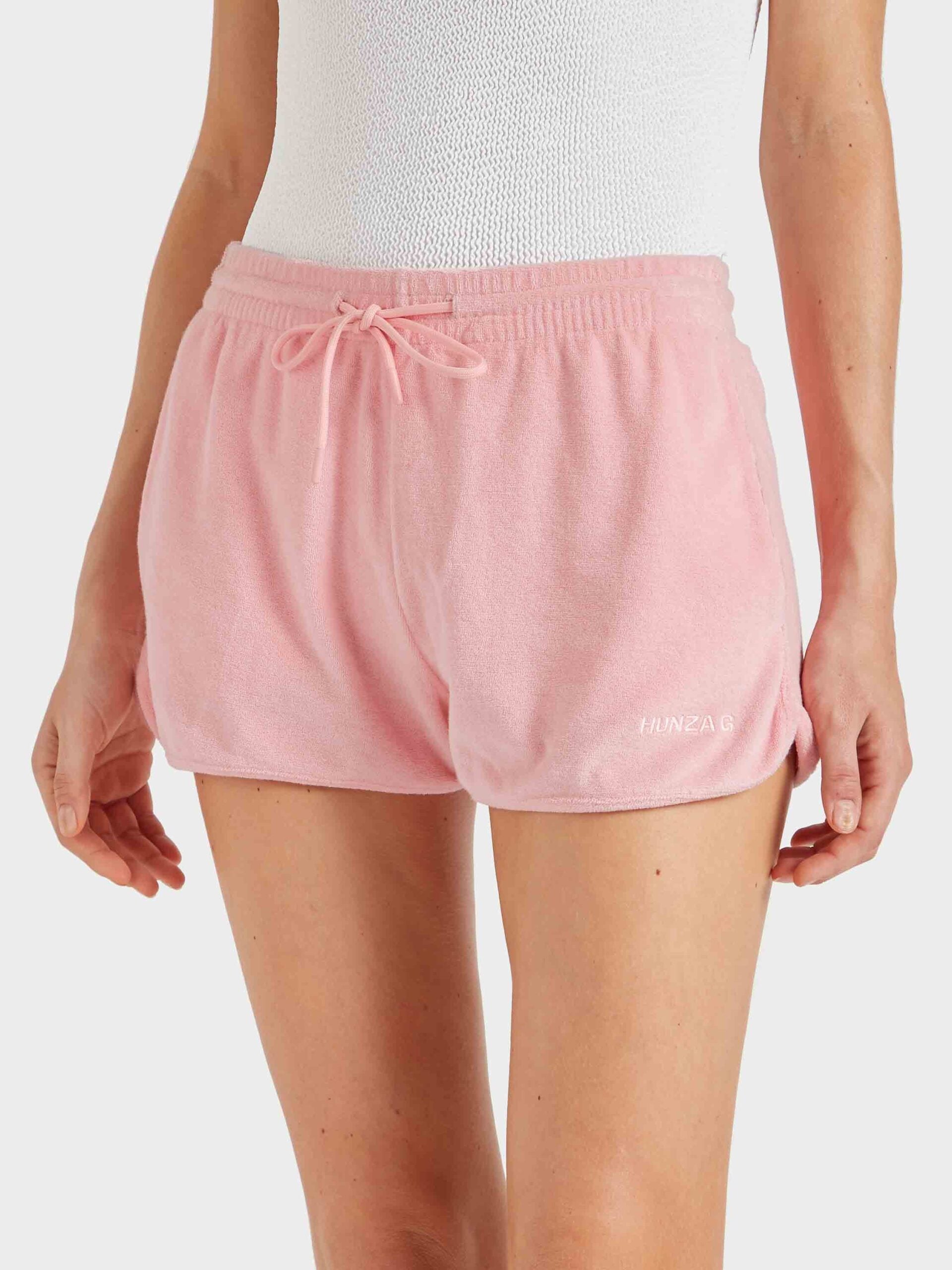 MNHZG300726065133047_2 Hunza G Terry Towelling Short - Pink - Image 2