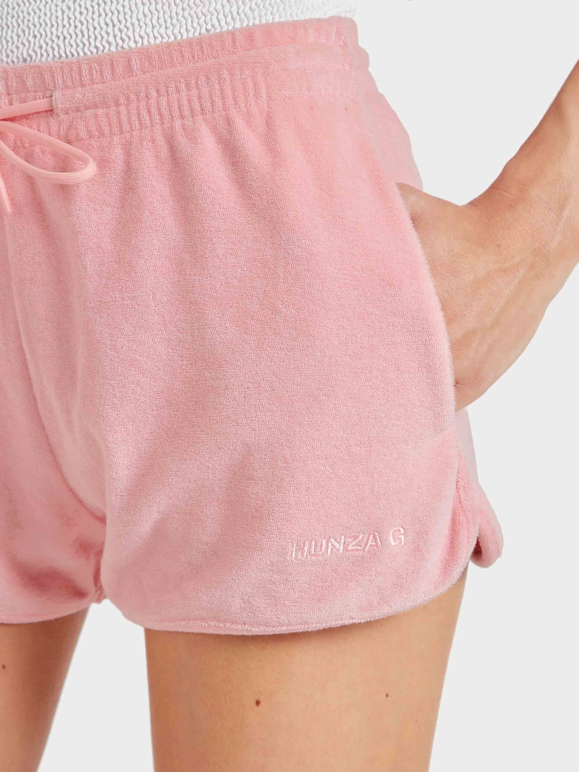 MNHZG300726065133047_3 Hunza G Terry Towelling Short - Pink - Image 3