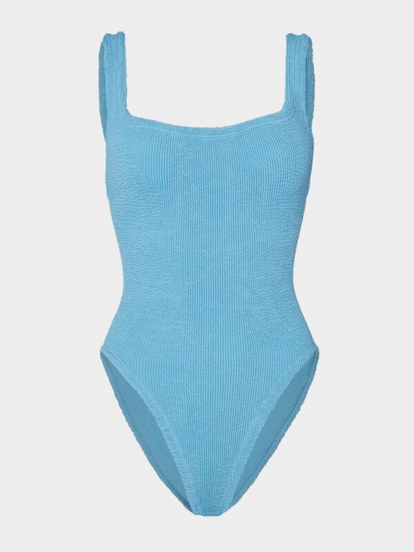 Hunza G Square Neck Swim - Sky Blue