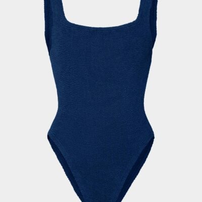 Hunza G Square Neck Swim - Navy - Image 1