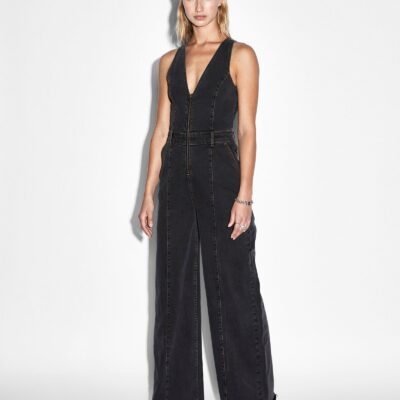 Ksubi VIXEN JUMPSUIT RAVEN — Black - Image 1