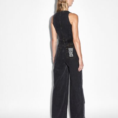 Ksubi VIXEN JUMPSUIT RAVEN — Black - Image 2