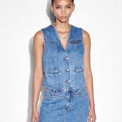 Ksubi VAGABOND WAISTCOAT HERITAGE — DENIM - Image 1