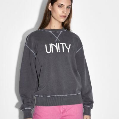 Ksubi UNITY STAR OH G CREW CHARCOAL — GREY - Image 1