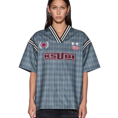 Ksubi UNION JERSEY HUNTER PLAID — GREEN - Image 1