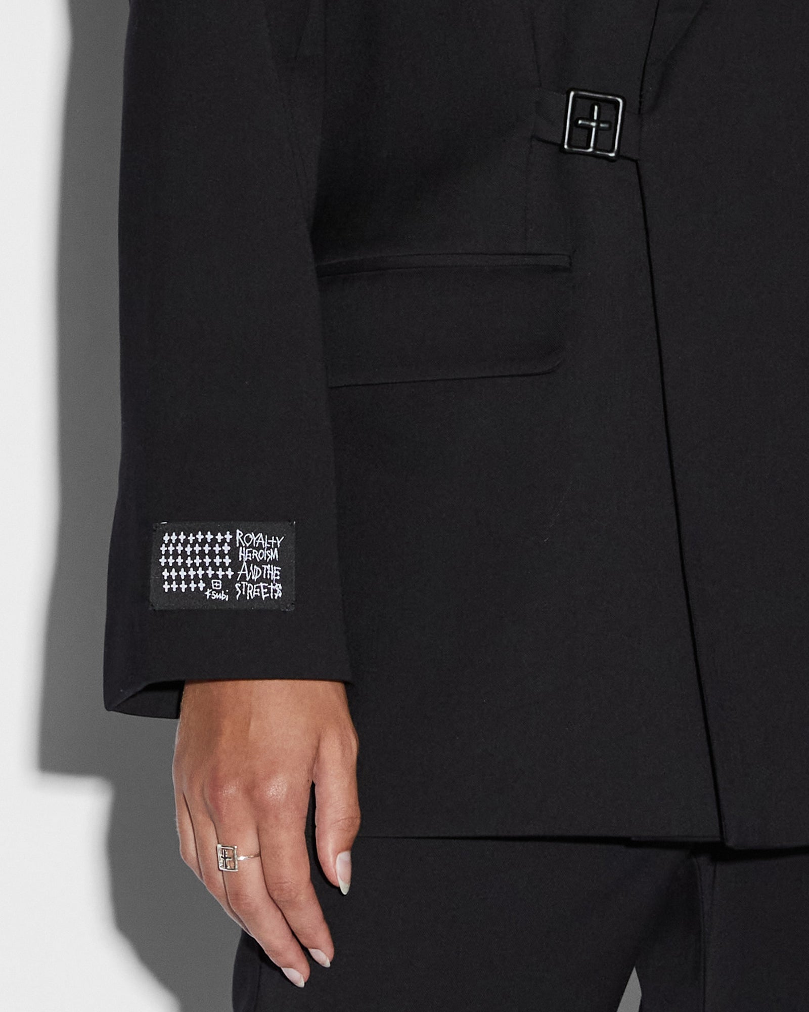 MNKSB140726192416235_2 Ksubi ULTIMATE BLAZER BLACK - Image 2