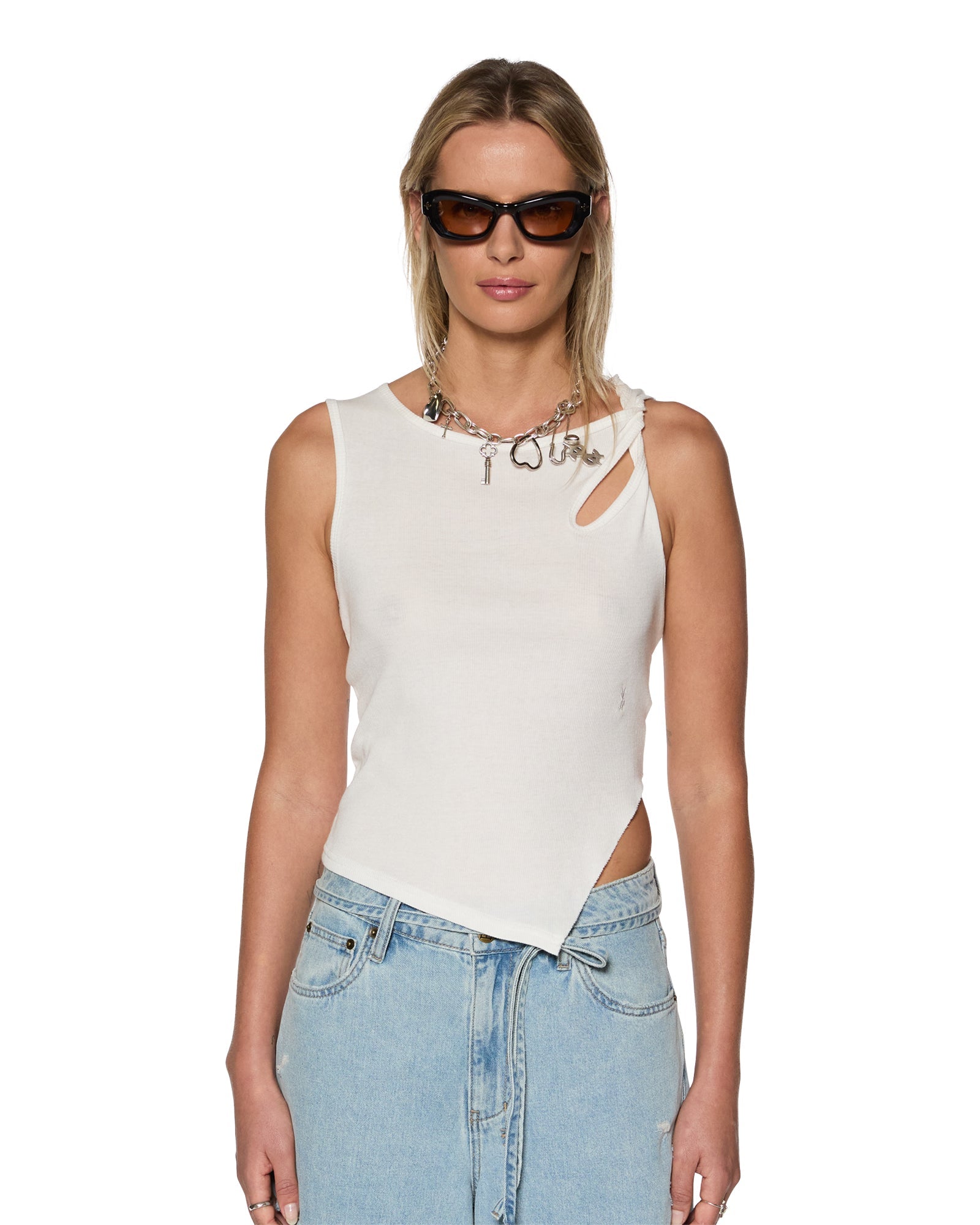 MNKSB140726192416236_3 Ksubi TWISTED TANK WHITE - Image 3