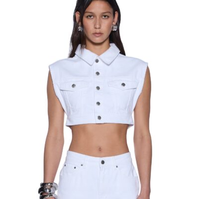 Ksubi TRUCKER VEST FRESH — WHITE - Image 1