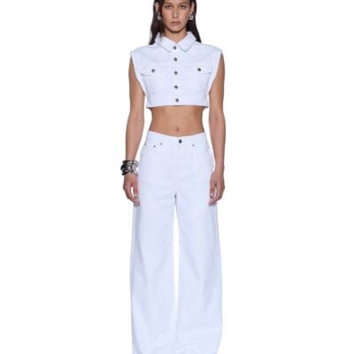 Ksubi TRUCKER VEST FRESH — WHITE - Image 2