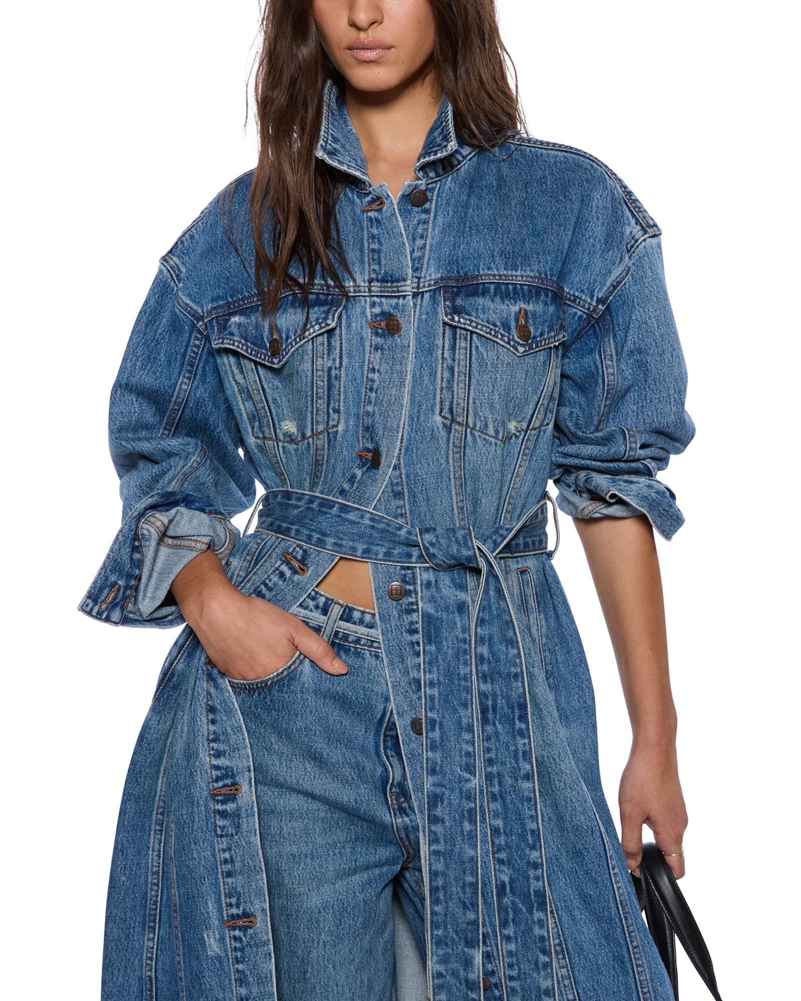 MNKSB140726192416241_2 Ksubi TRUCKER COAT RELIK — DENIM - Image 2