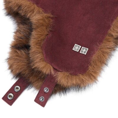 Ksubi TRAPPER HAT MERLOT FLOCK — Burgundy - Image 2