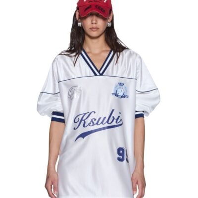 Ksubi TEAMSTER LS DRESS VINTAGE WHITE — OFF WHITE - Image 1