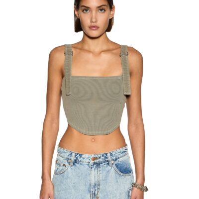 Ksubi SYNDICATE BUCKLE TANK ASH — Grey - Image 1