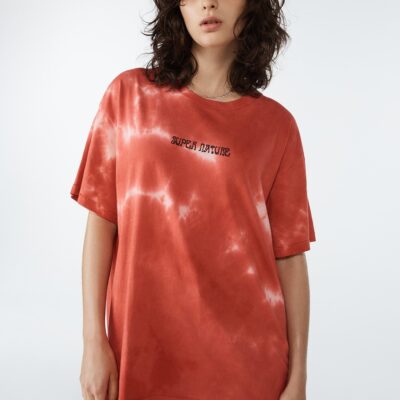 Ksubi SUPER NATURE SS TEE RED DYE - Image 1