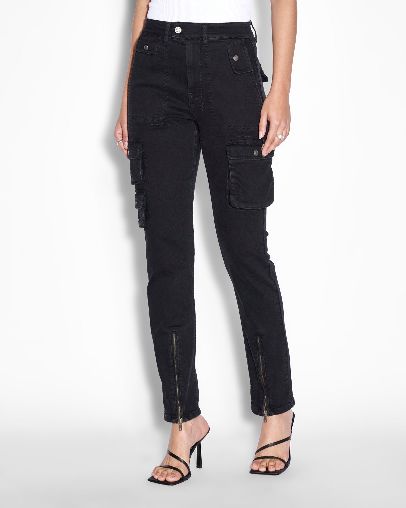 Ksubi STRAIGHT UP STEALTH CARGO — BLACK - Image 1