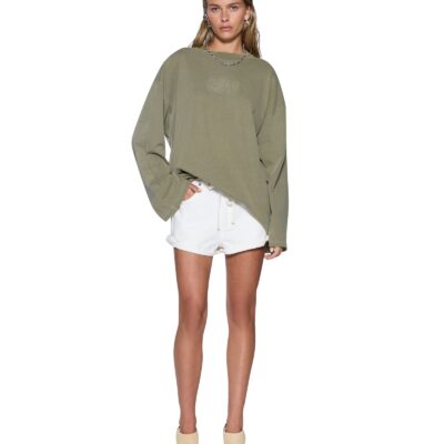Ksubi STATE STENCIL BOYFRIEND LS TEE MILITANT — Khaki - Image 2