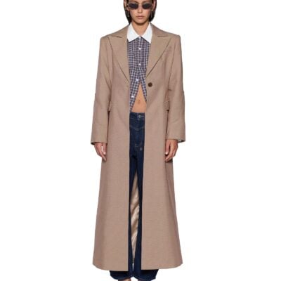 Ksubi STANCE TAILORED COAT TAN - Image 1