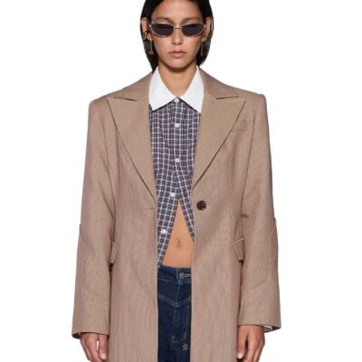 Ksubi STANCE TAILORED COAT TAN - Image 2