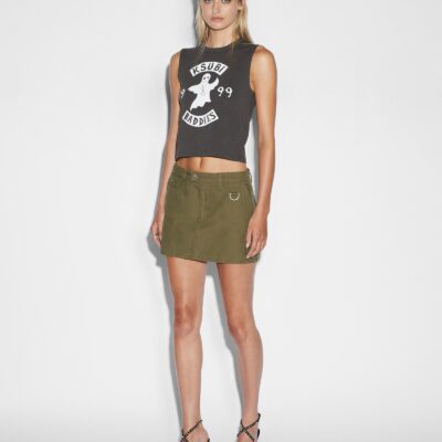 Ksubi SQUAD MINI SKIRT KHAKI - Image 2