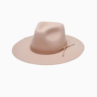 LoveShackFancy Wyeth Shea Hat — BLUSH - Image 1