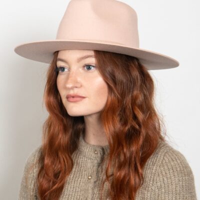 LoveShackFancy Wyeth Shea Hat — BLUSH - Image 2