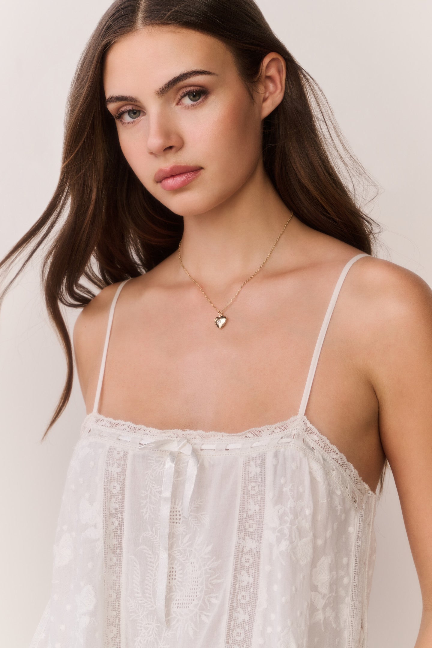 MNLSF300726065606024_3 LoveShackFancy Vionett Cotton Victorian Mini Dress — WHITE - Image 3