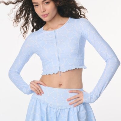 LoveShackFancy Vanina Skort - CHILLED BLUE - Image 2