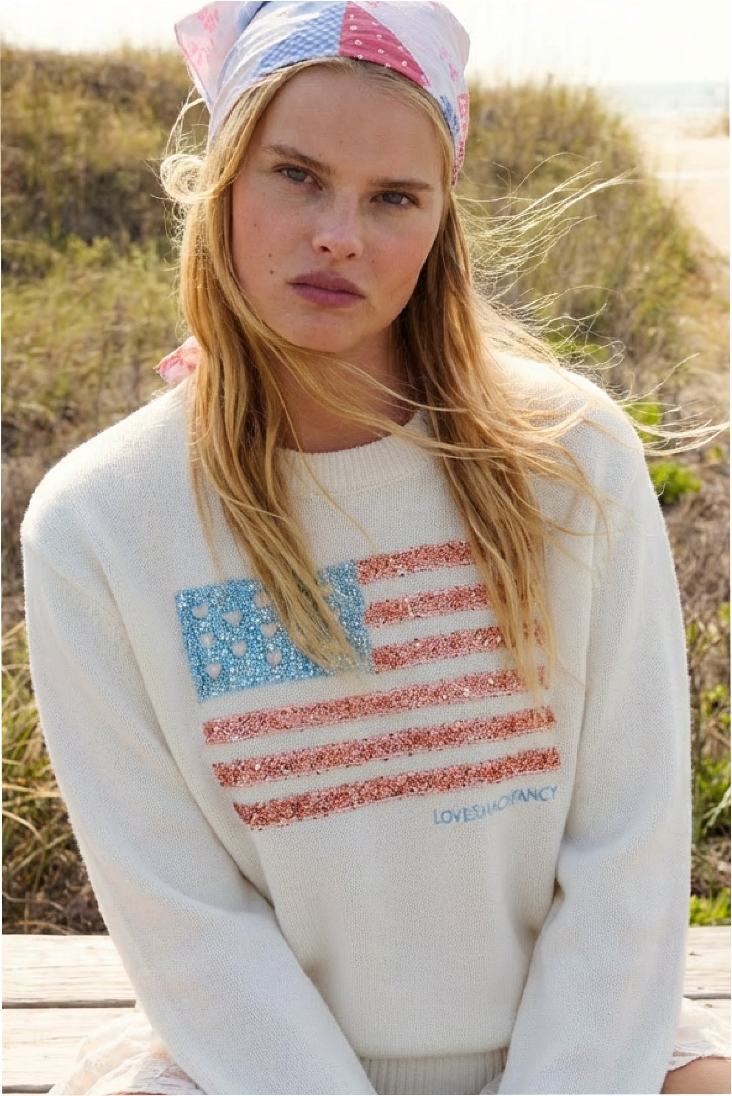 LoveShackFancy Ty Sparkle Americana Pullover — POP ROCKET - Image 1
