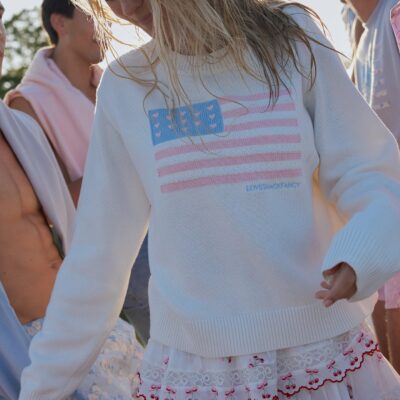LoveShackFancy Ty Cotton Flag Pullover - IVORY DREAMS - Image 2