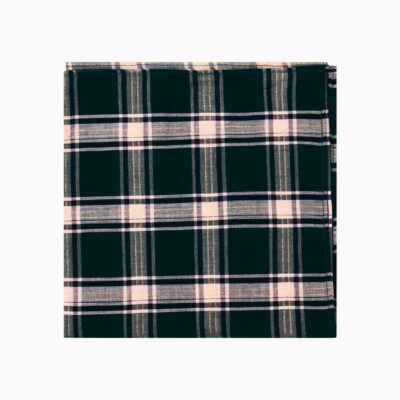 LoveShackFancy Tobin Tartan Pocket Square - MISTLETOE KISS - Image 1